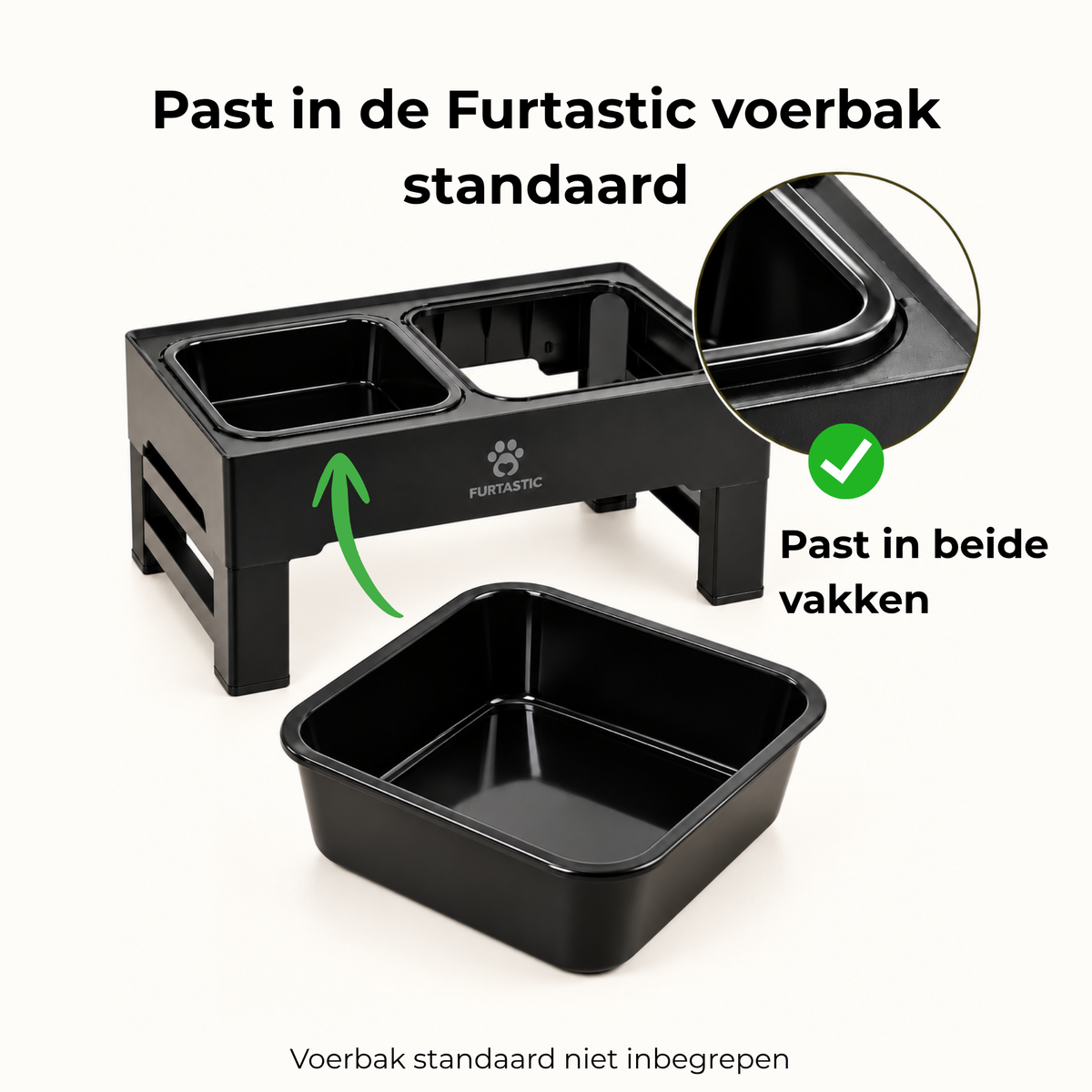 Kunststof voerbak hond